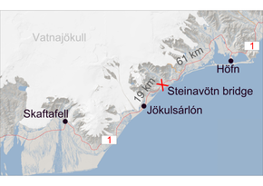 Steinavötn closure - map